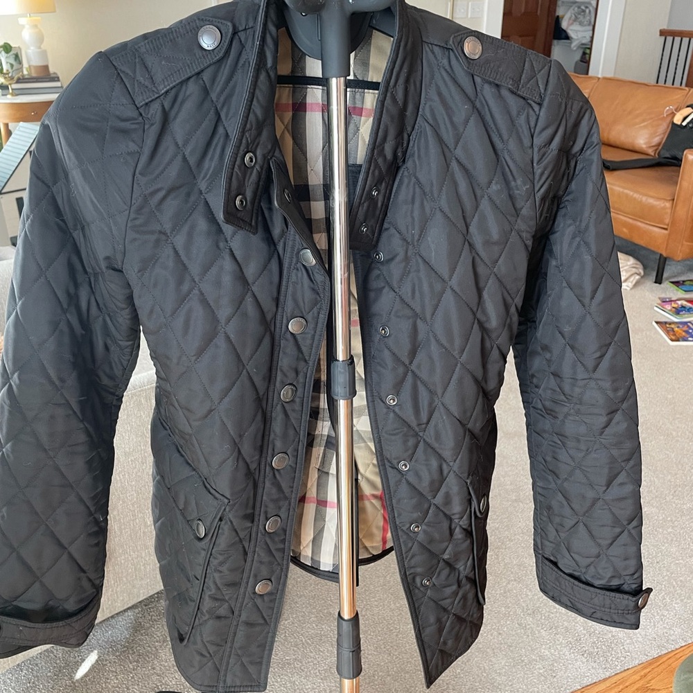 Burberry Quilted Jacket - Black, Size Small
